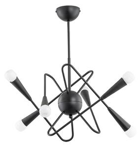 Lustr na tyči APPER 6xE14/10W/230V černá