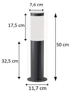 Brilagi - LED Venkovní lampa ELIA 1xE27/7W/230V 4000K IP44 50 cm antracit