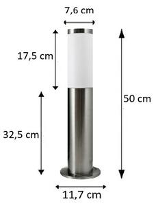 Brilagi - LED Venkovní lampa ELIA 1xE27/7W/230V 4000K IP44 50 cm chrom