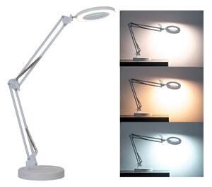 BRILAGI - LED Stmívatelná stolní lampa s lupou LED/12W/5V 3000/4200/6000K bílá BG0617