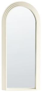 Zrcadlo DIJON 80 cm 170 cm Dřevo Krémově bílá