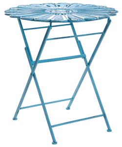 Bistro stolek PAVIA 71 cm 71 cm Kov Modrá