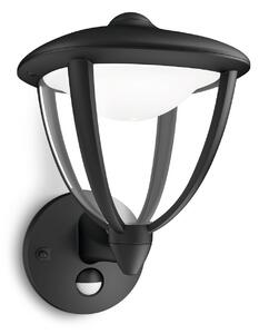 Philips Robin IR venkovní nástěnné svítidlo LED s čidlem pohybu, černá 915004565501