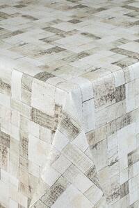 Ubrus PVC 6744410, návin 20 m x 140 cm, dřevěné hranoly šedé, IMPOL TRADE