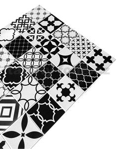 Obkladové panely 3D PVC 0003, cena za kus, rozměr 960 x 485 mm, mozaika Barcelona černo-bílá, IMPOL TRADE
