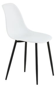 Jídelní židle Polar, 2ks, bílá, S45,5xD58xV81