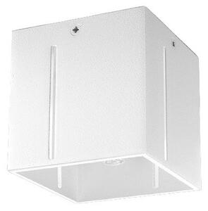 Bílé stropní svítidlo s kovovým stínidlem 10x10 cm Pax – Sollux