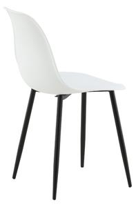 Jídelní židle Polar, 2ks, bílá, S45,5xD58xV81
