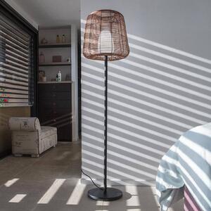 Lumisky Stojací lampa Boheme hnědá/černá, 150 cm, ocel/plast, Černá, kov