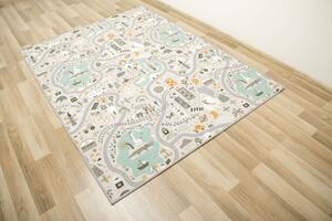 Makro Abra Dětský kusový koberec ULIČKY 04 pastelový Rozměr: 150x200 cm