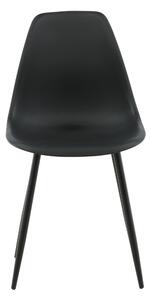 Jídelní židle Polar, 2ks, černá, S45,5xD58xV81