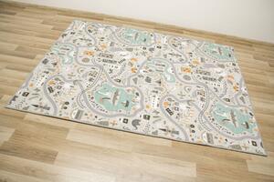 Makro Abra Dětský kusový koberec ULIČKY 04 pastelový Rozměr: 150x200 cm