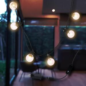 Lumisky LED světelná řetěz PARTY, černá/průhledná, délka 9 m, IP44, Černá, Plast