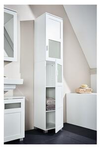 LIVARNO home Vysoká koupelnová skříňka Basel, bílá (100336909)