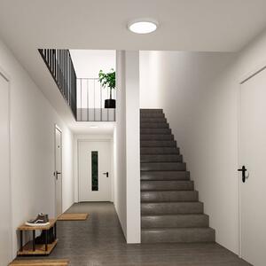 Paulmann LED stropní svítidlo Abia 2, Ø 30 cm, bílé,, Bílá / opál, Obývací pokoj / jídelna, Plast, Moderní