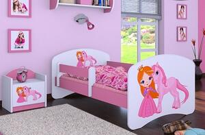 Dětská postel bez šuplíku 160x80cm PRINCEZNA A JEDNOROŽEC