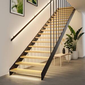 Paulmann – prodlužovací LED pásek MaxLED Stair, 3 × 1 m, 2 700 K, stmívatelný, Bílá / opál, Chodba, Měď