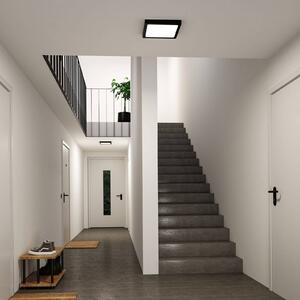 Paulmann LED panel Abia 2, délka 30 cm, černý, plast, Černá, Obývací pokoj / jídelna, Plast, Moderní