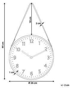 Nástěnné hodiny ø 26 cm hnědé RENENS