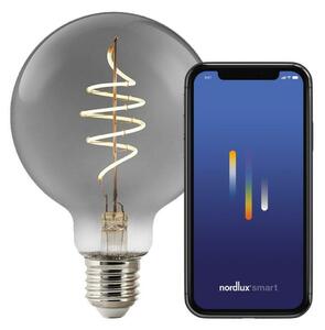 NORDLUX Smart E27 G95 1800K LED žárovka kouřová 2280162747