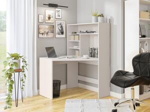 Rohový stůl s knihovnou Hatteria, Barva: kašmír 5903211496387