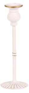 Kovový svícen 24 cm bílý FUP542