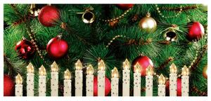 Livarno Home LED svíčky na vánoční stromek, 15 kusů (krémová se štrasovými kamínky) (100337443002)