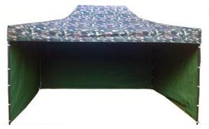 ShopJK Nůžkový stan profi HQ 3 x 4,5 m army
