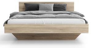 Levitační postel 120x200 z nábytkové desky, dub sonoma DM2