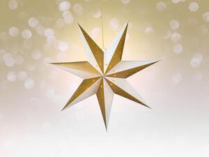 LIVARNO home Vánoční LED hvězda (zlatá/krémová bílá) (100337352001)