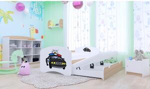 Dětská postel pro DVA (s výsuvným lůžkem) 160x80 cm - POLICIE