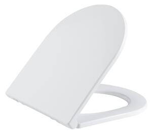 Cerano Seggio, WC sedátko se zpomalovacím mechanismem 430x360x42 mm, slim/UF, bílá matná, CER-CER-414791