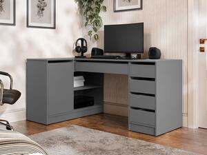 Rohový PC stůl Heron, Barvy: antracit 5903211508769
