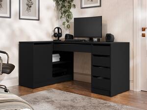 Rohový PC stůl Heron, Barvy: černá 5903211508752