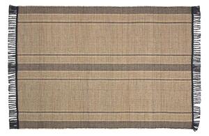 Oboustranný koberec z mořské řasy v černé a přírodní barvě 160x230 cm Brunilda – Kave Home