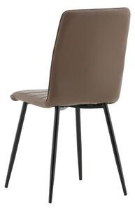 Jídelní židle Windu, 2ks, hnědá, S43xD49xV94