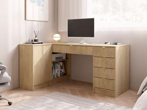 Rohový PC stůl Razimo, Barvy: dub cremona 5903211508837