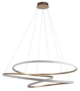 Endon 97645 - LED Stmívatelný lustr na lanku TWIRL LED/131W/230V 3000K zlatá