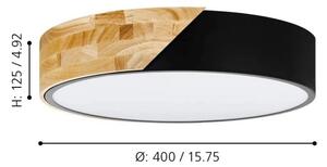 Eglo 99388 - Stropní svítidlo GRIMALDINO 2xE27/28W/230V