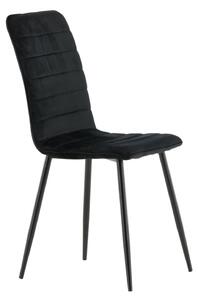 Jídelní židle Windu, 2ks, černá, S43xD49xV94
