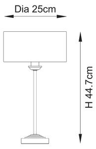 Endon 110728 - Stolní lampa HIGHCLERE 1xE14/7W/230V béžová/mosaz