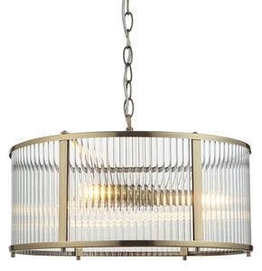 Endon 106282 - Lustr na řetězu RIDGETON 3xE14/6W/230V mosaz
