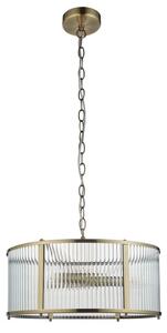Endon 106282 - Lustr na řetězu RIDGETON 3xE14/6W/230V mosaz