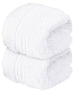 Möve by Livarno Home Luxusní ručník pro hosty, 30 x 50 cm, 2 kusy (bílá) (100337983006)