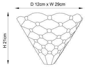 Endon 64302 - Nástěnné svítidlo Tiffany PEARL 1xE14/40W/230V