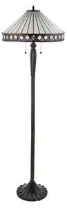 Endon 70936 - Stojací lampa Tiffany FARGO 2xE27/60W/230V pr. 50 cm