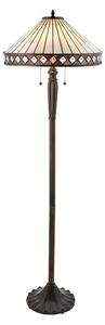 Endon 70936 - Stojací lampa Tiffany FARGO 2xE27/60W/230V pr. 50 cm