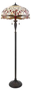 Endon 70940 - Stojací lampa Tiffany DRAGONFLY 2xE27/60W/230V pr. 50 cm