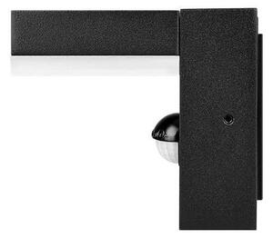 LED Venkovní nástěnné svítidlo se senzorem LED/9W/230V 4000K IP44 černá