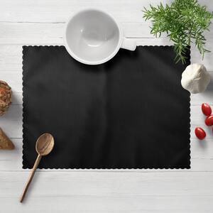 Biante Teflonové prostírání na stůl TF-108 Černé bez vzoru 30x40 cm
